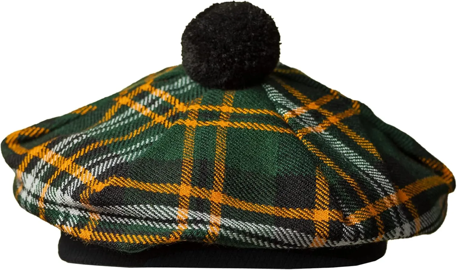 Scottish Traditional Tam o' Shatner Acrylic Wool Tammy Hat Flat Bonnet Kilt Many Tartans