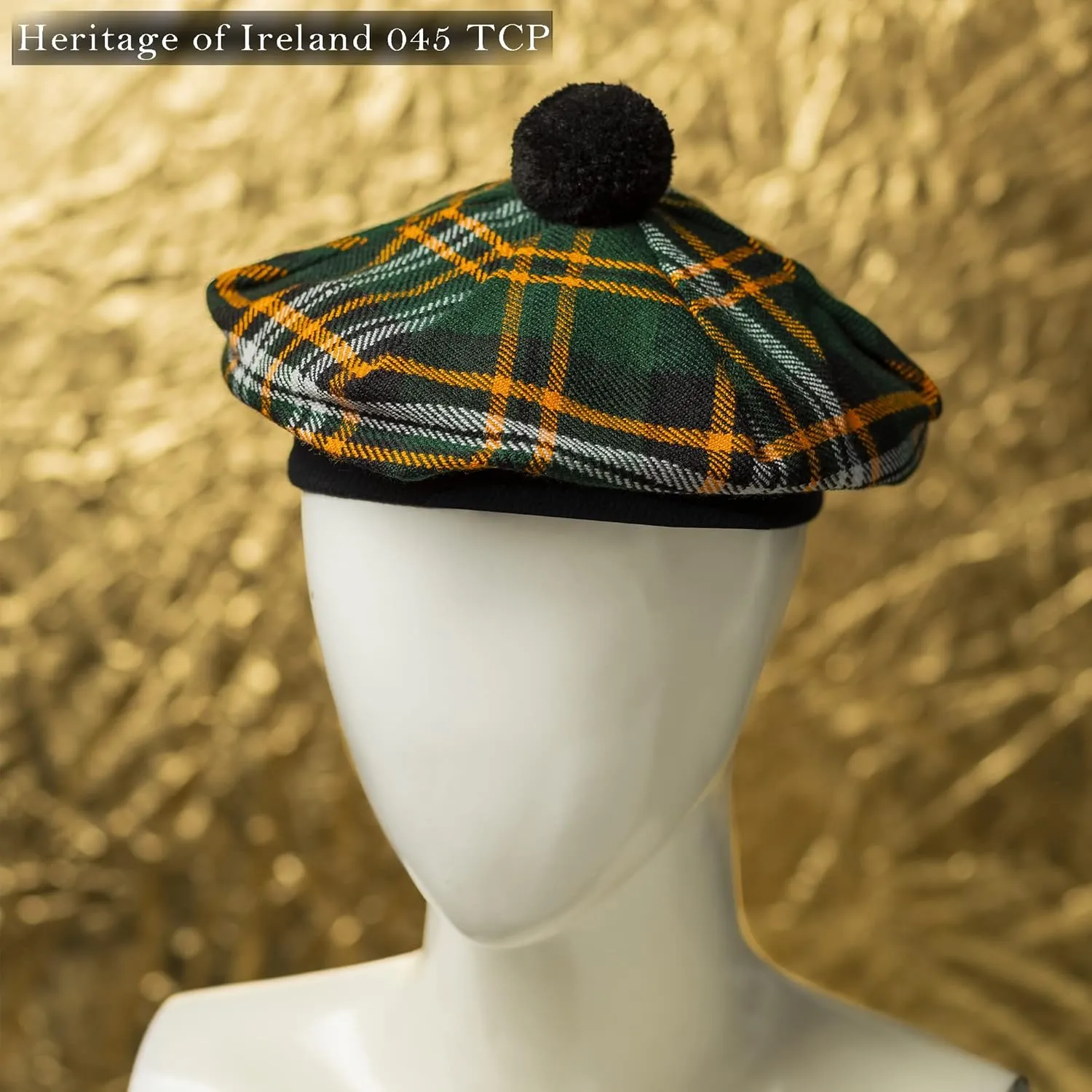 Scottish Traditional Tam o' Shatner Acrylic Wool Tammy Hat Flat Bonnet Kilt Many Tartans