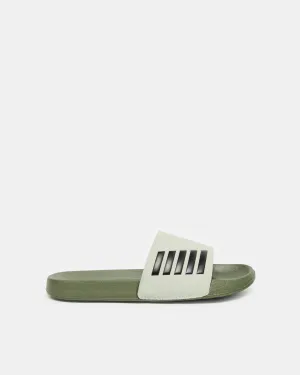 Senior Boys Mint Striped Slide