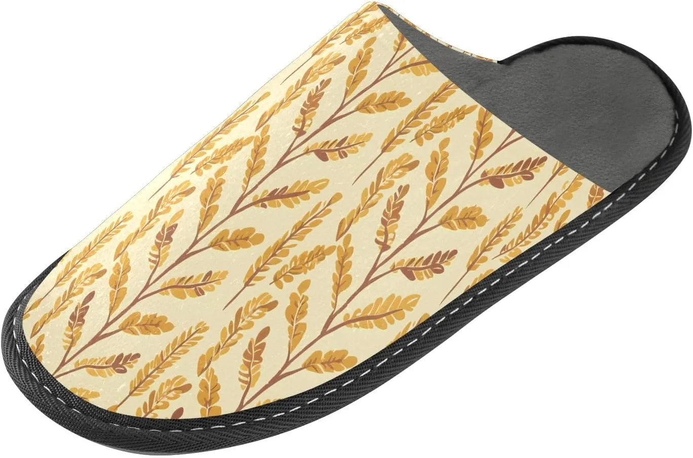 senya Golden Wheat Fuzzy Slippers Soft Home Bedroom Slippers for Women Men House Shoes