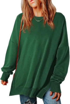 SHEWIN Womens Sweatshirt Casual Long Sleeve Crewneck Lightweight Pullover Tops Loose Sweatshirts