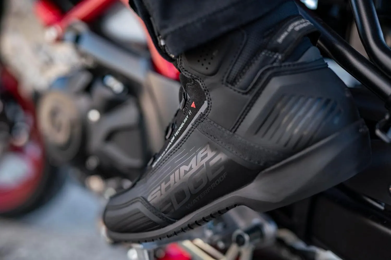 SHIMA Edge WP Waterproof Motorcycle Shoes for Men Breathable Reinforced
