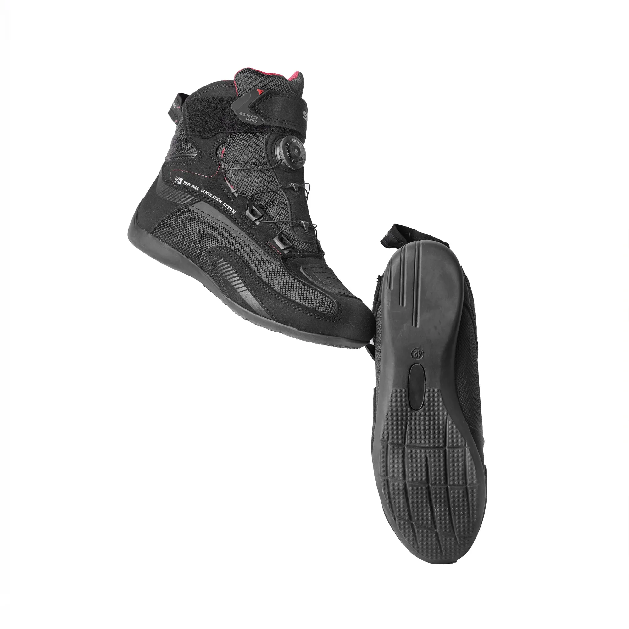 SHIMA EXO Vented Motorbike Shoes for Men Black - 910022