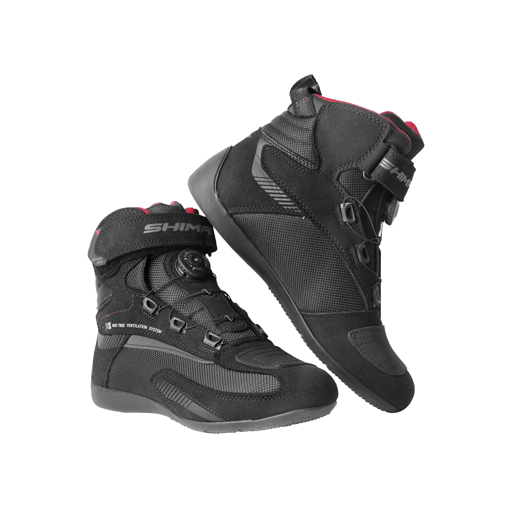 SHIMA EXO Vented Motorbike Shoes for Men Black - 910022