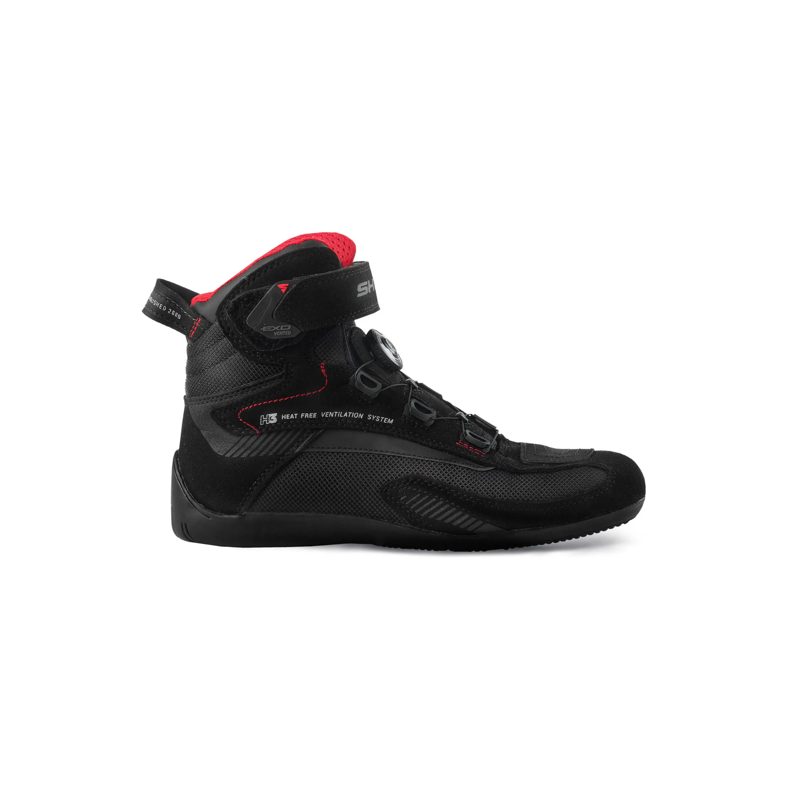 SHIMA EXO Vented Motorbike Shoes for Men Black - 910022