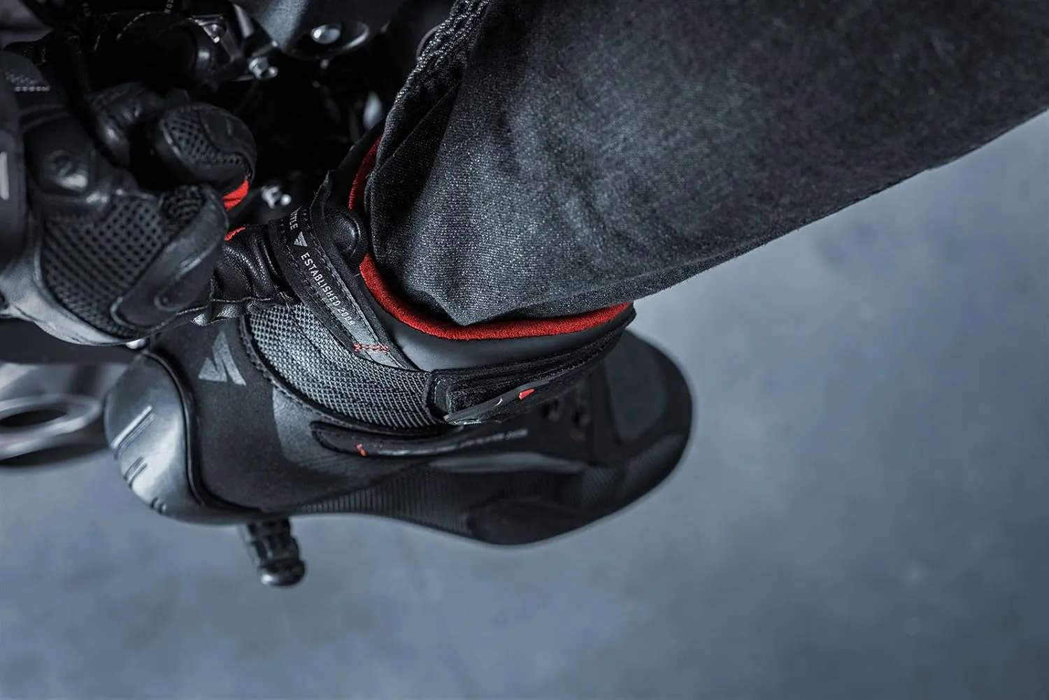 SHIMA EXO Vented, Motorcycle Shoes for Men | Breathable, Reinforced Street Riding Shoes with ATOP Closure System, Ankle Support, Anti-Slip Sole, Gear Pad (Black, 13)