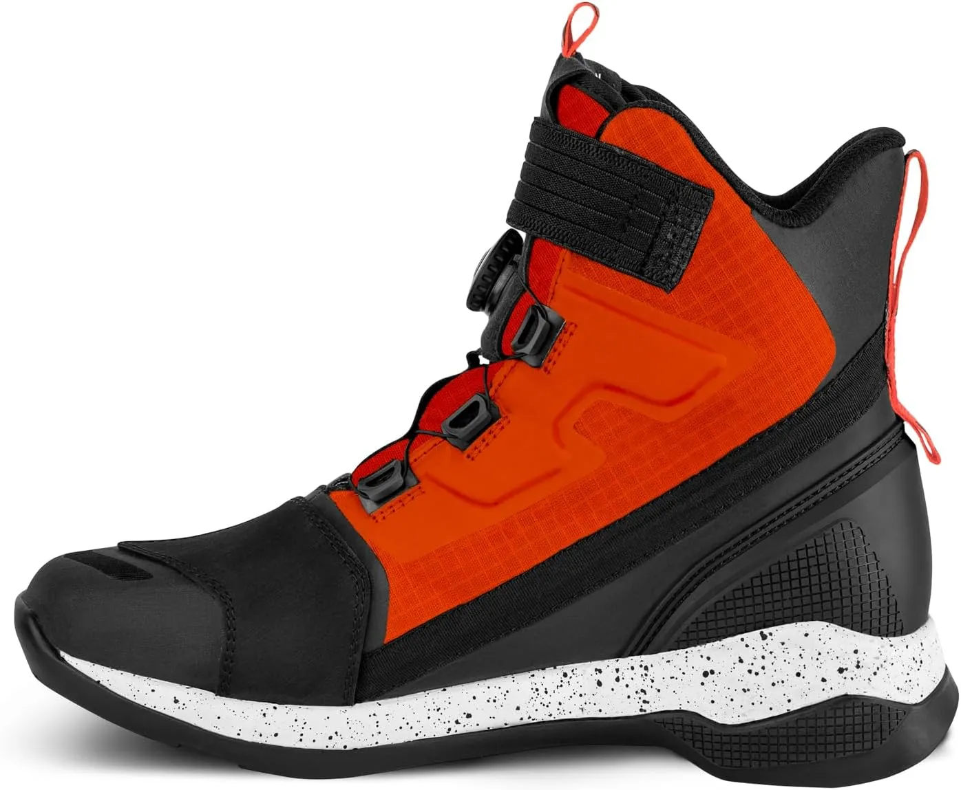 SHIMA TAKESHI VENT, Motorcycle Shoes for Men - Breathable, Reinforced Street Riding Shoes with ATOP Closure System, Ankle Support, Anti-Slip Sole, Gear Pad (Red, 12)