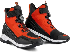 SHIMA TAKESHI VENT, Motorcycle Shoes for Men - Breathable, Reinforced Street Riding Shoes with ATOP Closure System, Ankle Support, Anti-Slip Sole, Gear Pad (Red, 12)