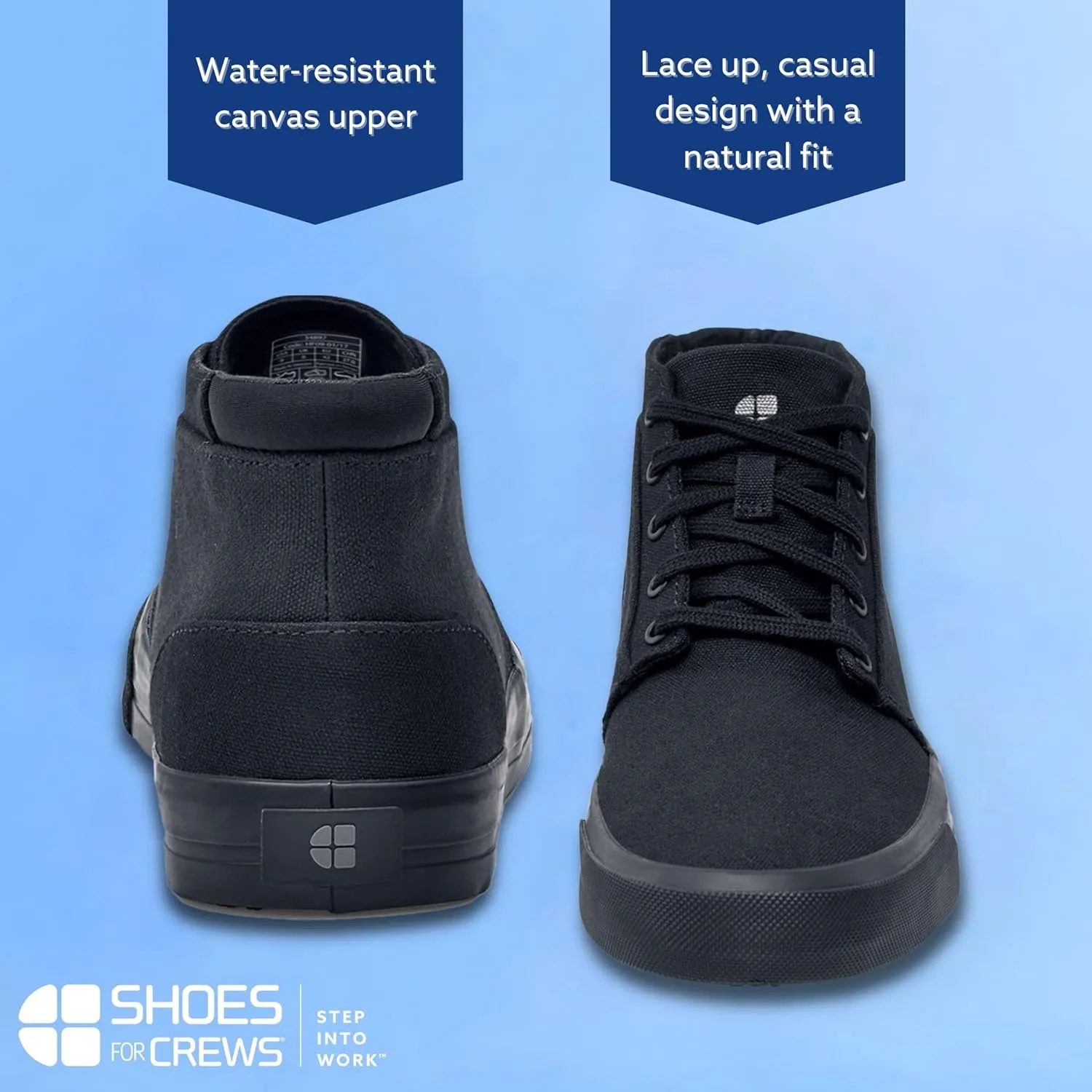 Shoes for Crews Cabbie II, Men's, Women's, Unisex Slip Resistant, Food Service Work Shoes