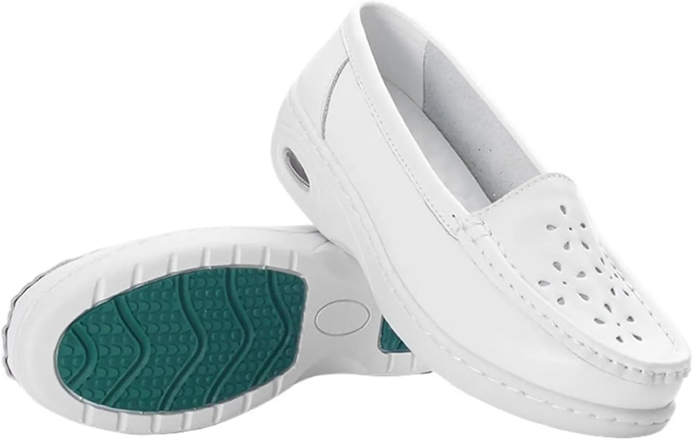 Shoes for Nurses Women On Lightweight White Slip Resistant Walking with Arch Support Healthcare Work Shoes