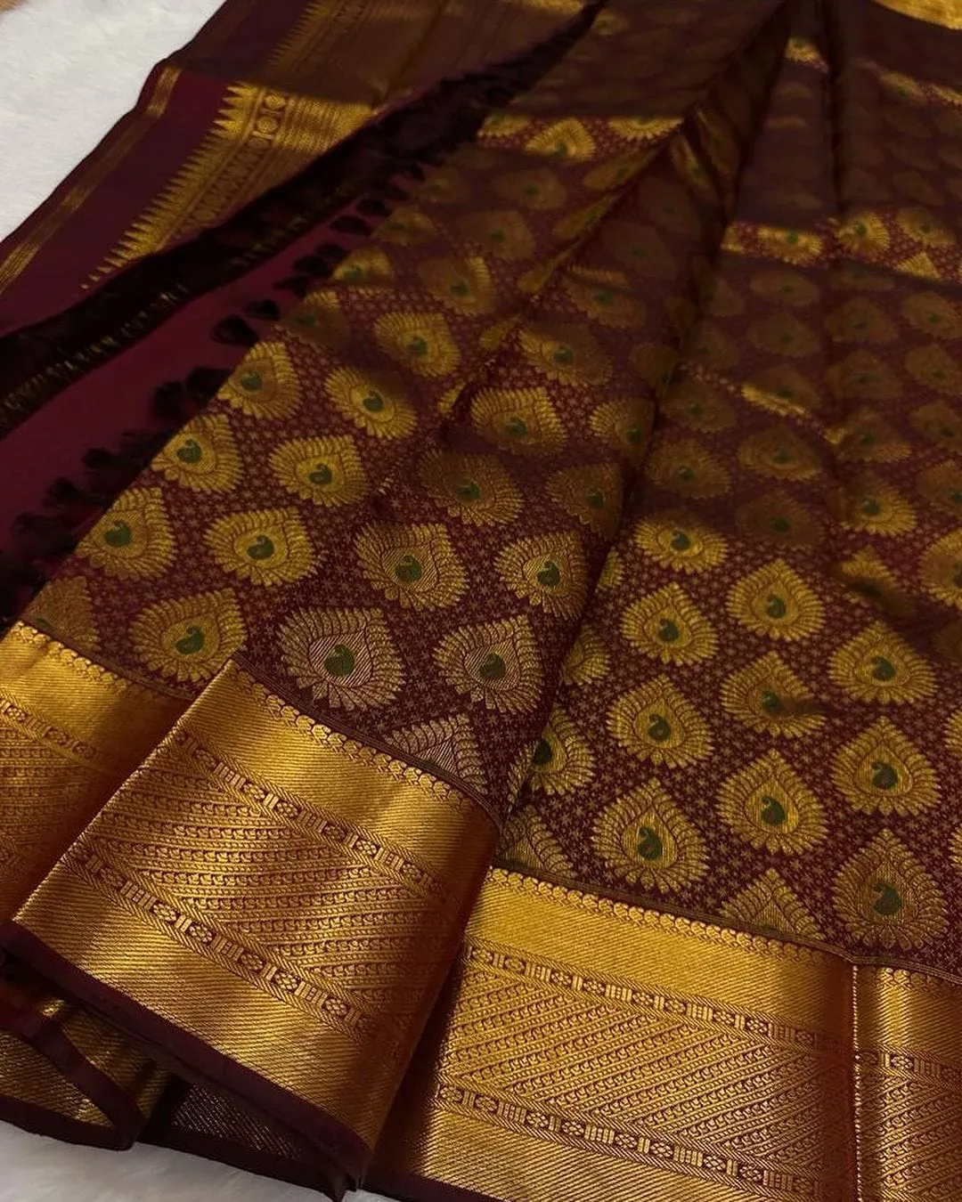 Silk Soft Piece Flat-rate discount Saree Vivacious Wine Aplomb Bulk pricing With Blouse