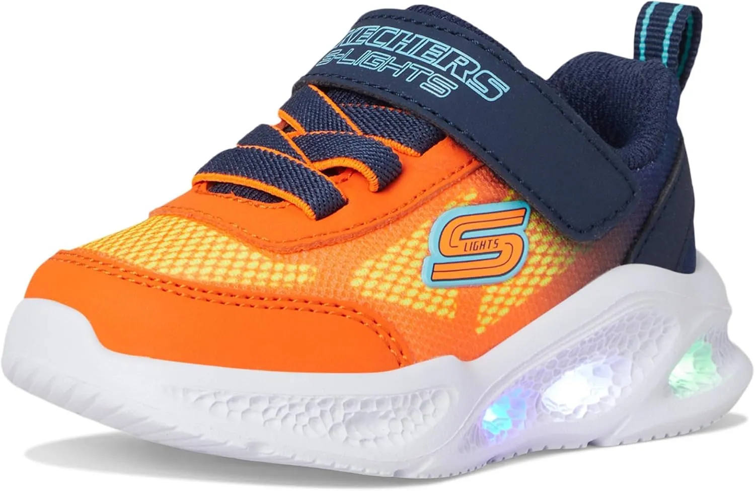 Skechers Kids' Meteor-Lights-Krendo Sneaker