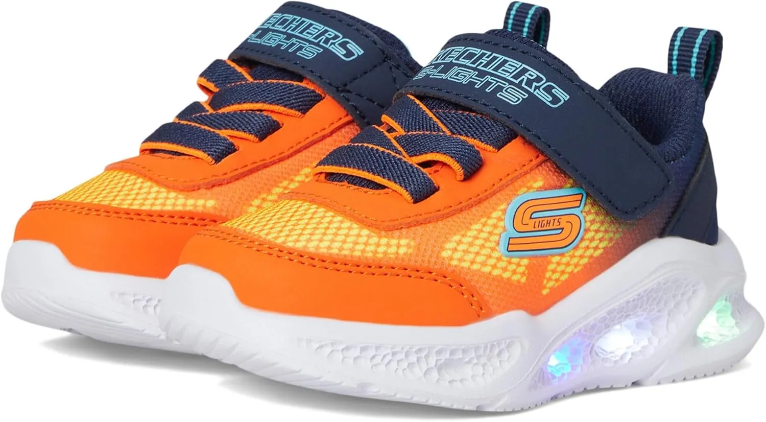 Skechers Kids' Meteor-Lights-Krendo Sneaker