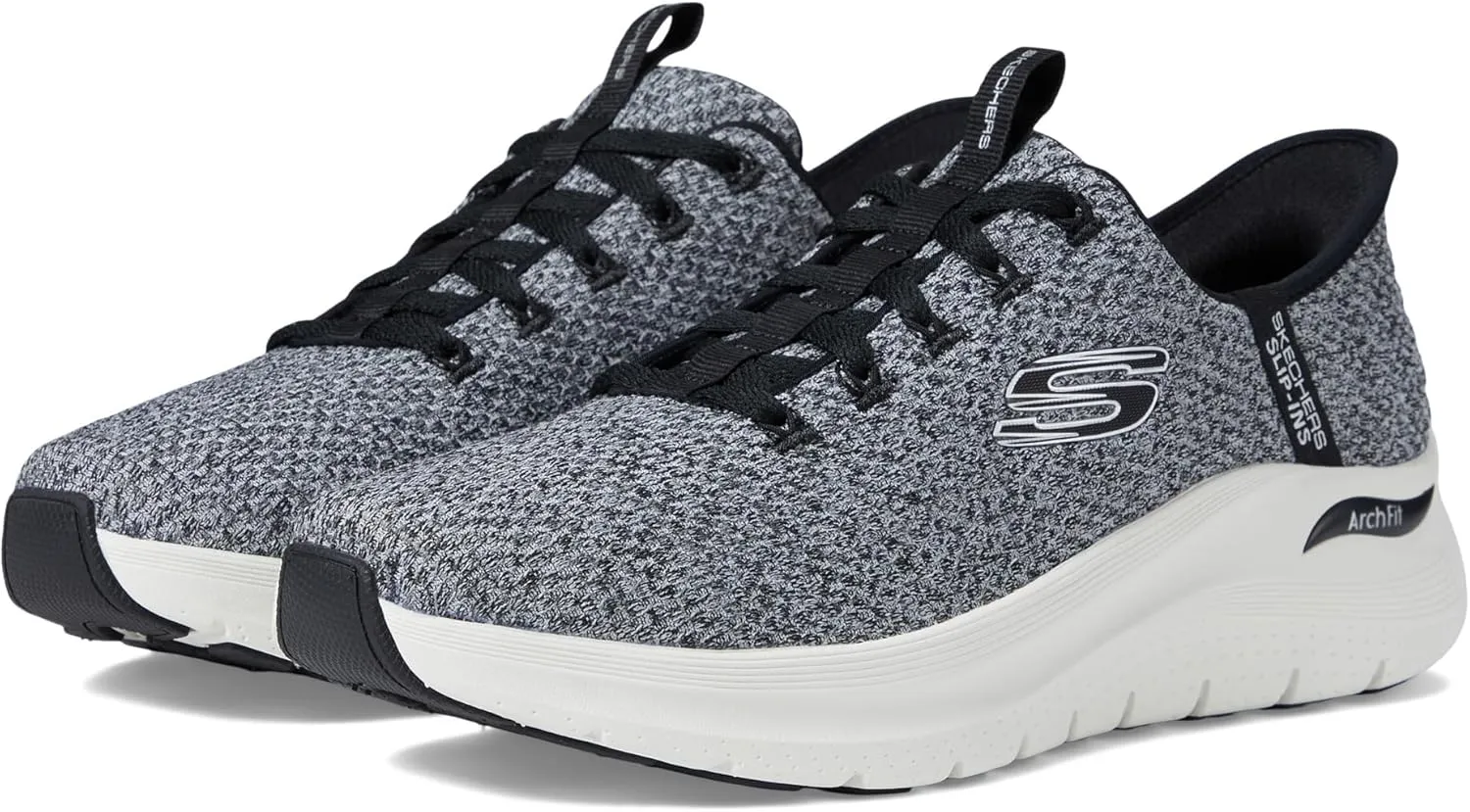 Skechers Men's Slip-ins: Arch Fit 2.0 - Look Ahead Knit Lace Up Slip On Sneakers