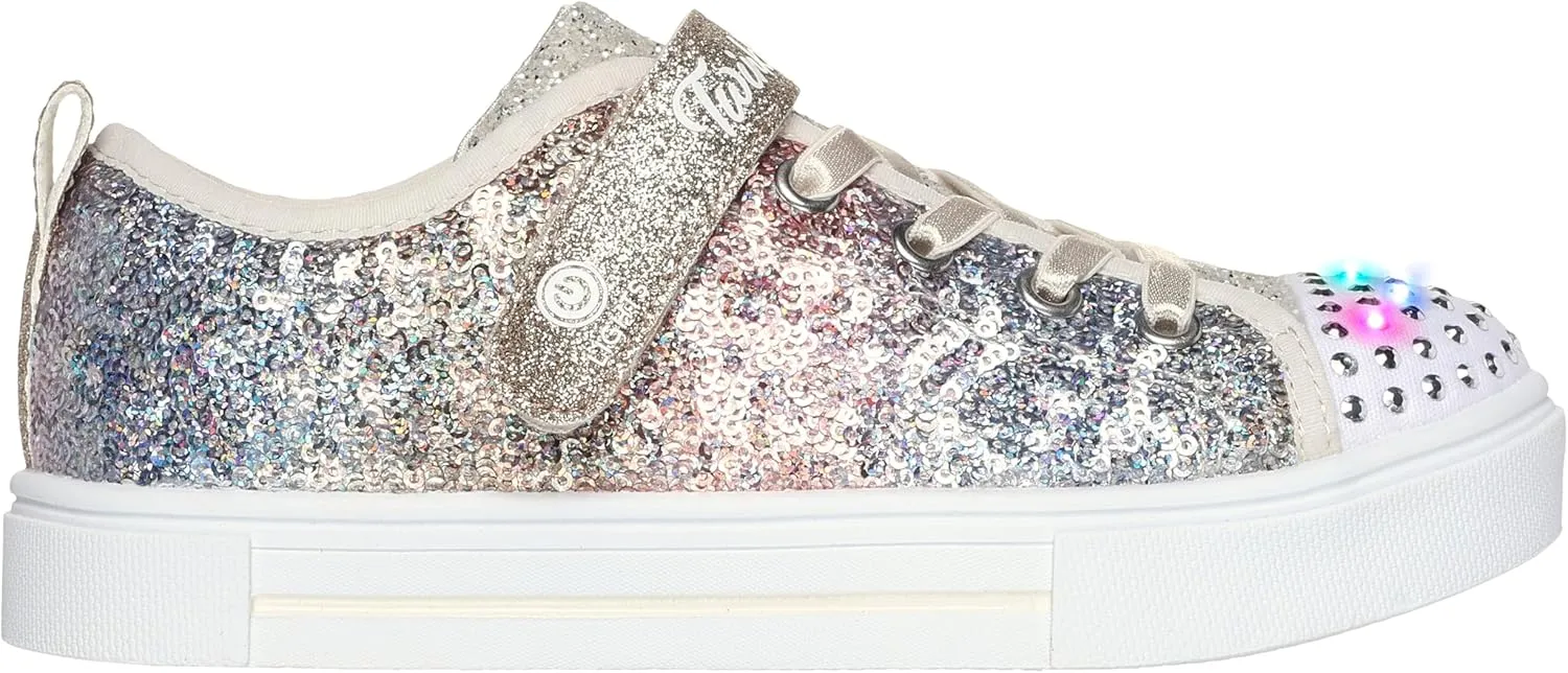 Skechers Unisex-Child Twinkle Sparks-Sequin Flash Sneaker