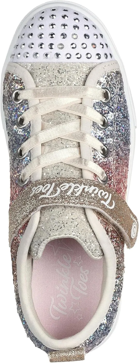 Skechers Unisex-Child Twinkle Sparks-Sequin Flash Sneaker