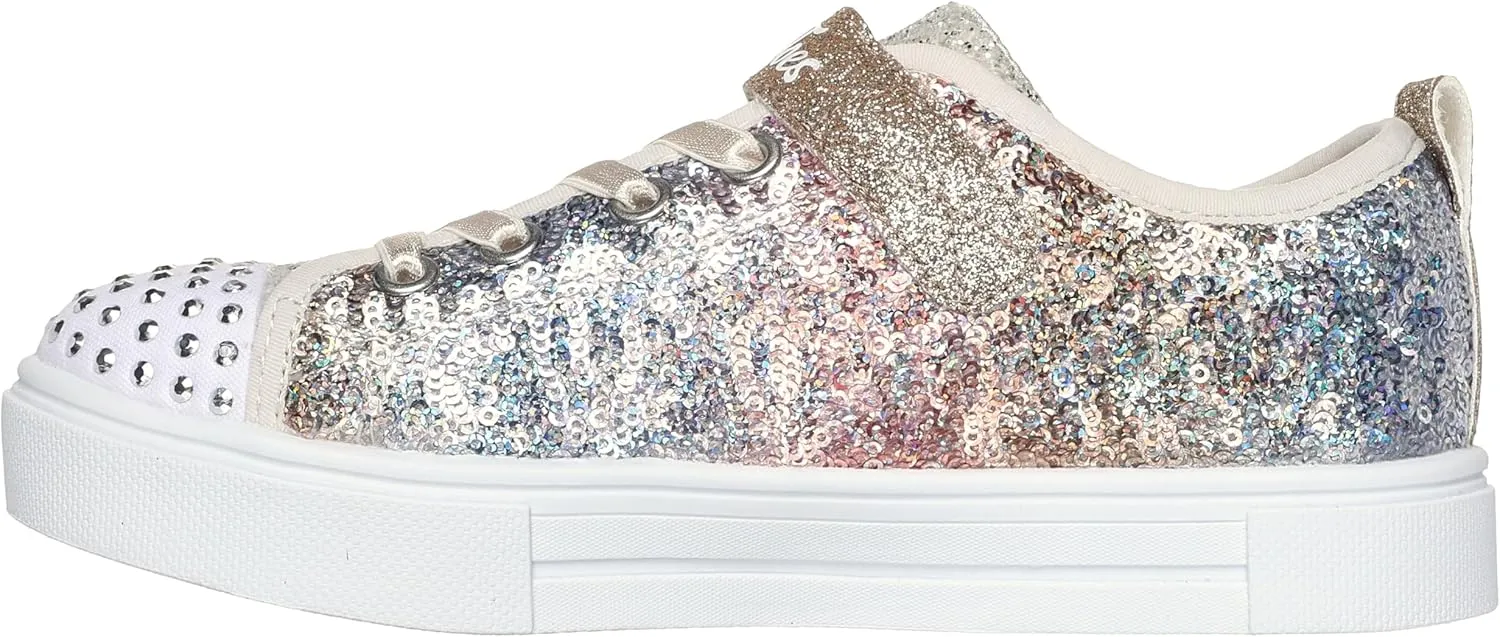 Skechers Unisex-Child Twinkle Sparks-Sequin Flash Sneaker