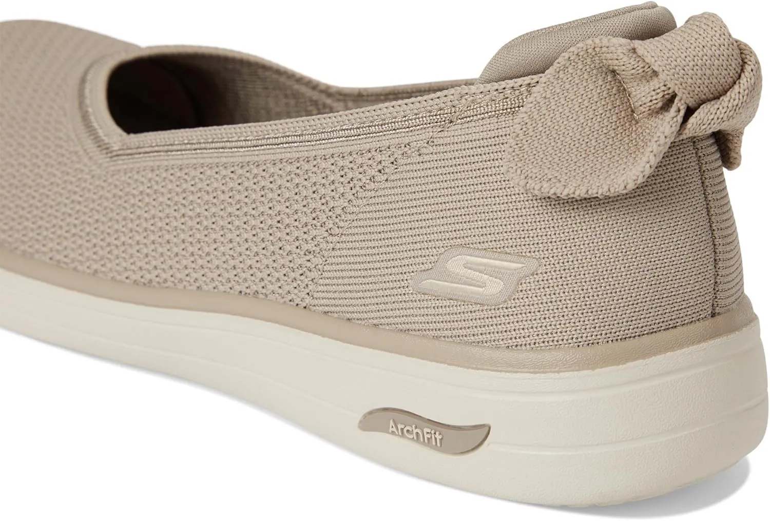 SKECHERS Women's On-The-go Arch Fit Inspire Ballerina W/Bow Ballet Flat