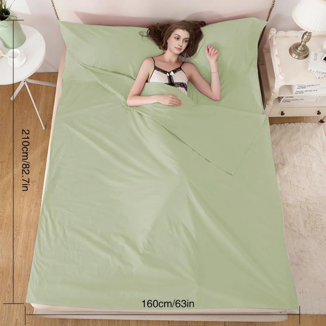 Sleeping Bag Liners Lightweight Travel Camping Sheet Sleep Bag Liner Adults Lightweight Warm Weather Hotel Compact Portable Sleeping Sack Indoor Outdoor Hostels Traveling Backpacking Hiking Blankets