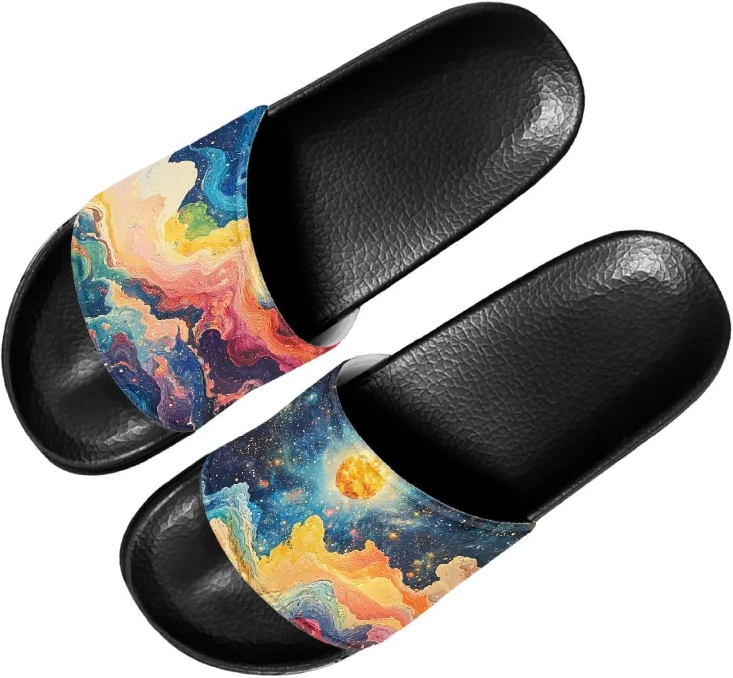 Slide Sandals for Women Slip On Comfort Slippers Fashion Soft Summer Beach Shoes with Anti-skid Sole SizeUS 6-13.5