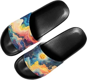 Slide Sandals for Women Slip On Comfort Slippers Fashion Soft Summer Beach Shoes with Anti-skid Sole SizeUS 6-13.5
