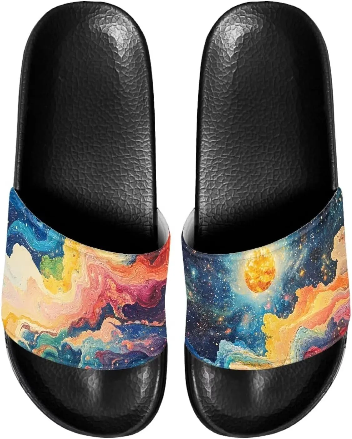 Slide Sandals for Women Slip On Comfort Slippers Fashion Soft Summer Beach Shoes with Anti-skid Sole SizeUS 6-13.5