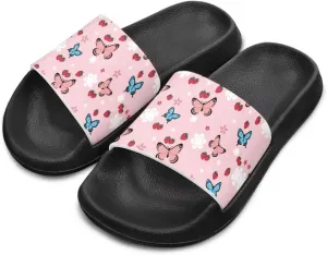 Slides for Kids, Toddler Slippers Shower Bathroom Non-Slip Open Toe Super Soft Comfy Boys Girls Home House Slide Sandals