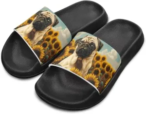 Slides for Kids, Toddler Slippers Shower Bathroom Non-Slip Open Toe Super Soft Comfy Boys Girls Home House Slide Sandals