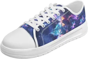 Slip on Sneakers Womens Wide Width Casual Breathable Polyester Running Sneakers Lightweight Low Top Soft Sole Walking Shoes