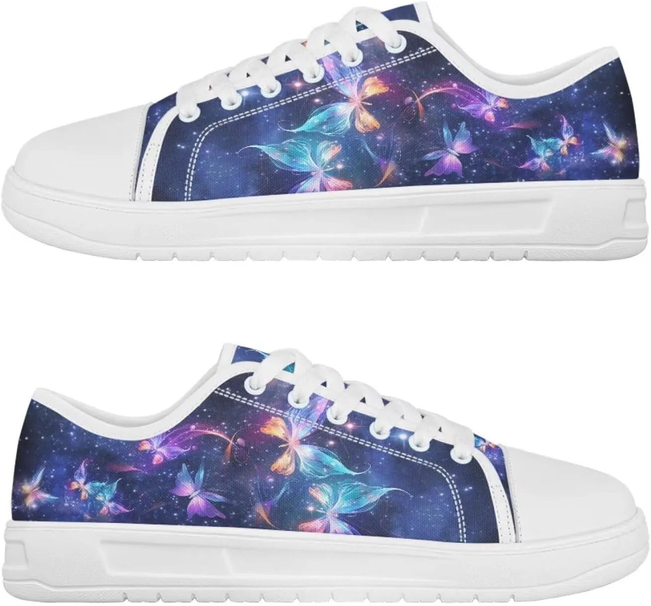 Slip on Sneakers Womens Wide Width Casual Breathable Polyester Running Sneakers Lightweight Low Top Soft Sole Walking Shoes