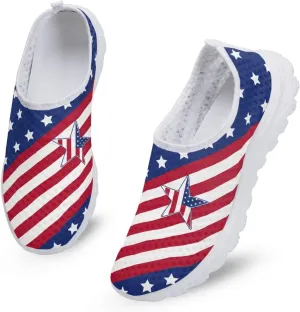 Slip On Walking Shoes for Womens Breathable Running Tennis Sneakers Comfort Anti-Slip Athletic Shoe for Travel Size 5.5-11.5 White Sole
