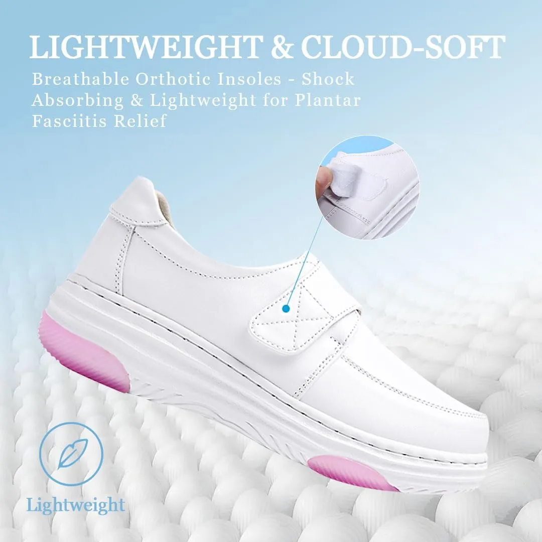 Snugeasy Women's Nursing Shoes Comfortable Nurse Shoes for Women Non-Slip Lightweight Suitable for Restaurants, and Healthcare Medical Work