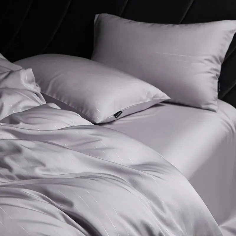 Soft Gray Elegance Bedding Set