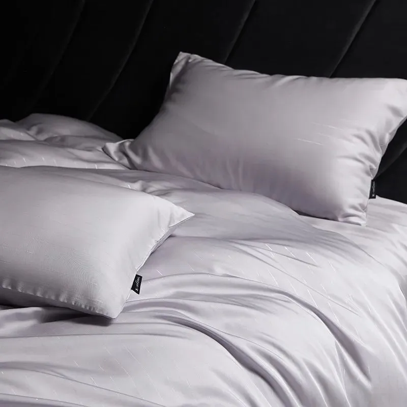 Soft Gray Elegance Bedding Set