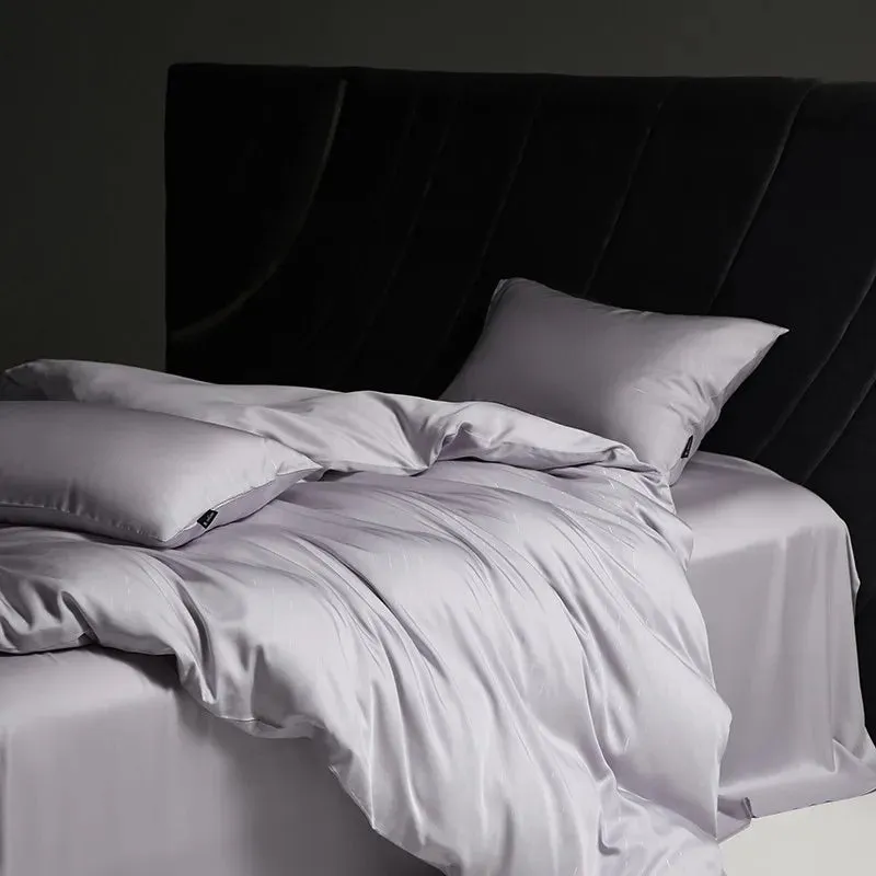 Soft Gray Elegance Bedding Set