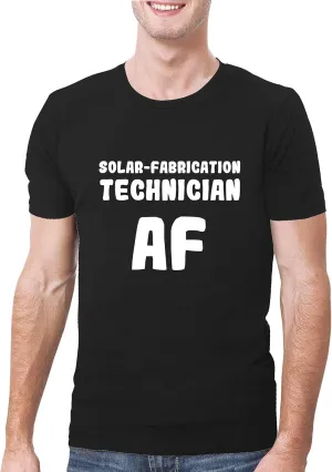 Solar-Fabrication Technician AF - A Soft & Comfortable Men's T-Shirt, Black, Large
