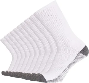 SoxDaddy Men’s 10Pack Athletic Socks,Comfy Cotton Full Cushion Casual Crew Socks