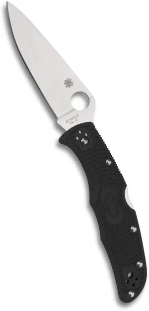 Spyderco Endura 4 Lightweight Signature Knife with 3.80" VG-10 Steel Blade and Black FRN Handle - PlainEdge - C10FPBK