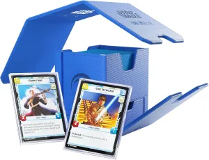 Star Wars Unlimited Twin Suns Deck POD - Premium Deck Box with UV-Protected Card Cases, Holds 100 Double-Sleeved Cards, Designed for The Star Wars Unlimited TCG, Blue Color, Made by Gamegenic