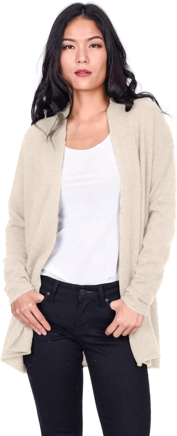 State Cashmere Lightweight Mid-Thigh Cashmere Cardigan 100% Pure Cashmere Sweater Cashmere Wraps for Women