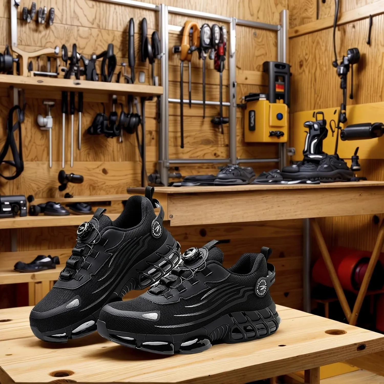 Steel Toe Shoes for Men Women - Slip & Puncture Resistant, Lightweight & Breathable for Construction, Hiking, Climbing | All-Day Comfort Safety Work Shoes