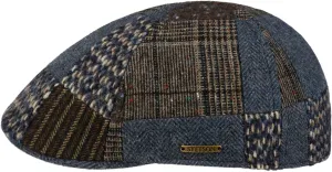 Stetson Texas Wool Mix Patchwork Flat Cap Men - Made in The EU