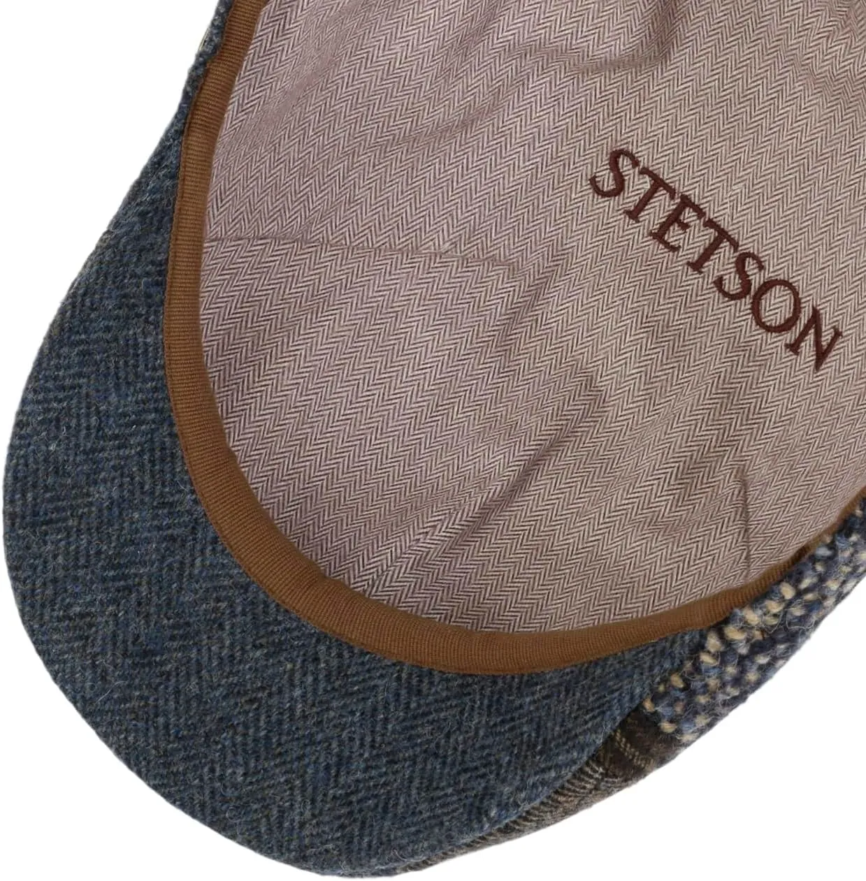 Stetson Texas Wool Mix Patchwork Flat Cap Men - Made in The EU