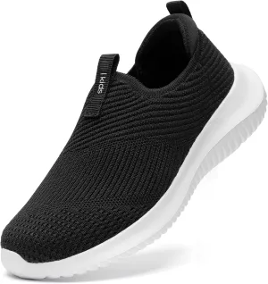 STQ Kids Shoes Girls Boys Lightweight Slip on Walking Sneakers