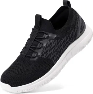 STQ Women Walking Shoes with Arch Support Comfort Lightweight Slip on Sneakers