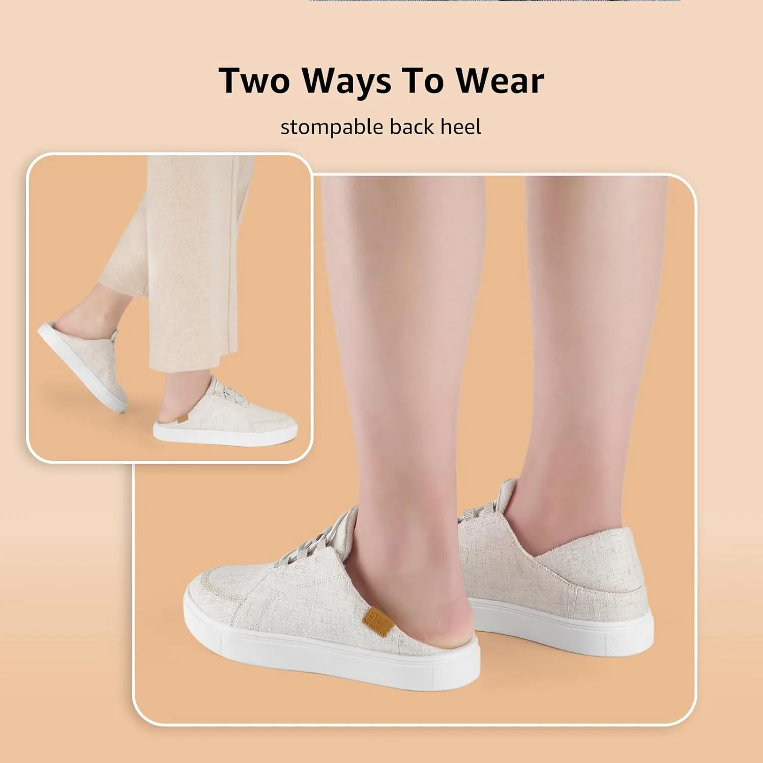 STQ Womens Slip On Casual Shoes for Women | Lightweight Canvas Sneakers | Memory Foam Loafers Shoes