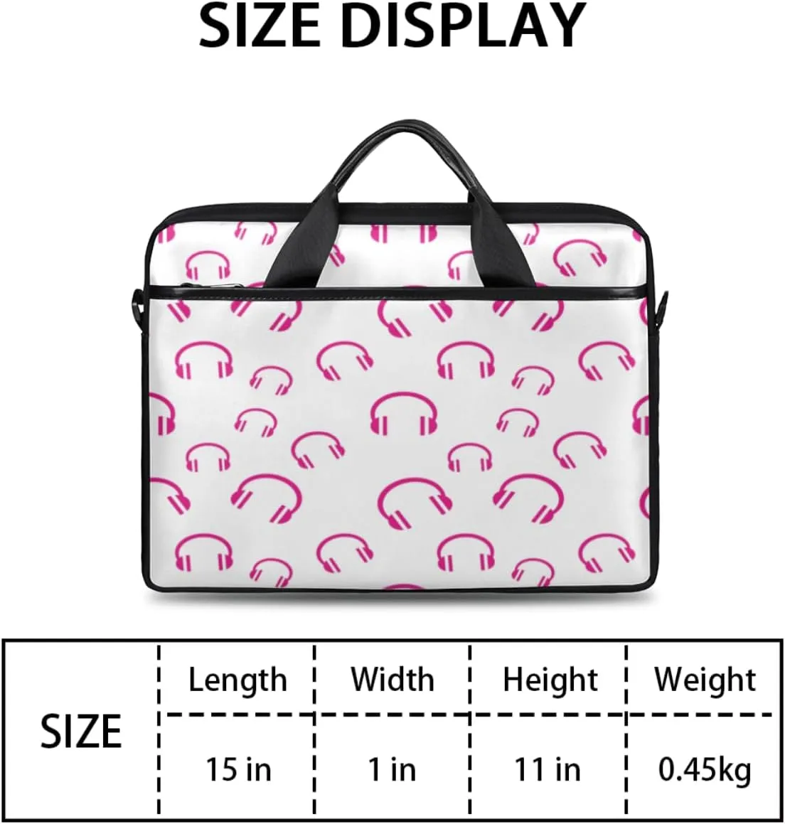 Strawberry Laptop Bag for Women Men 13-15 Inch Computer Briefcase Bag Lightweight Notebook Shoulder Messenger Bag