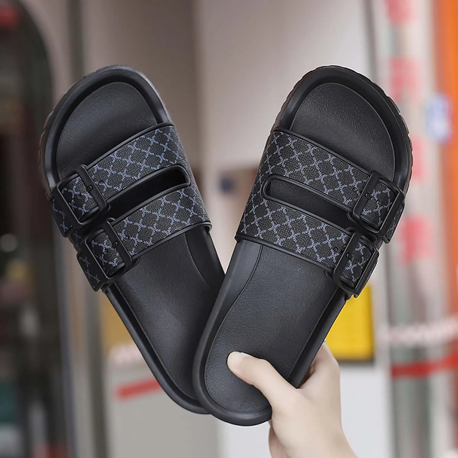 Summer men's fashionable casual slippers sandals soft comfortable breathable beach shoes lightweight