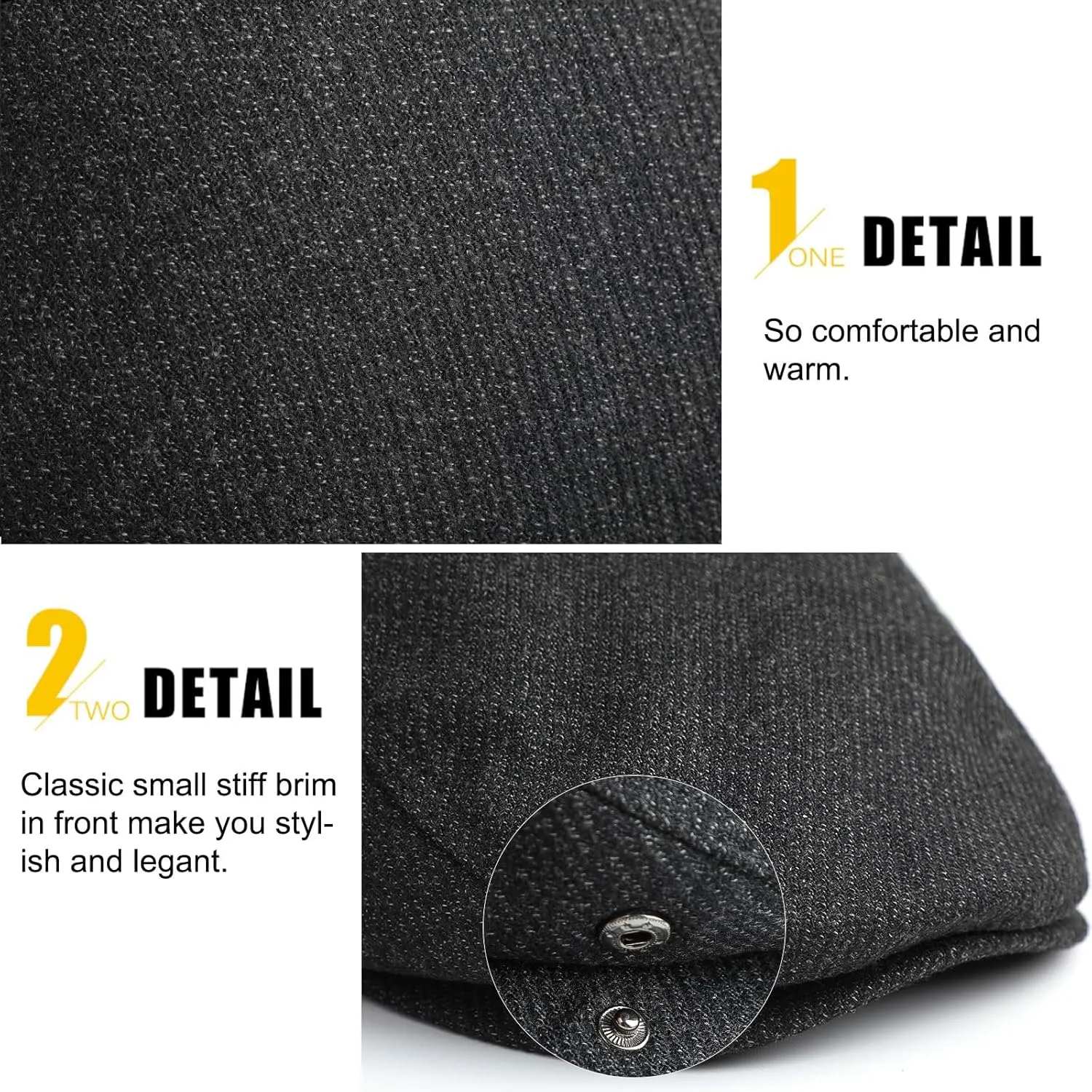 Sumolux Mens Newsboy Hat Flat Cap Gatsby Newsboy Lvy Irish Hats Driving Cabbie Hunting Cap