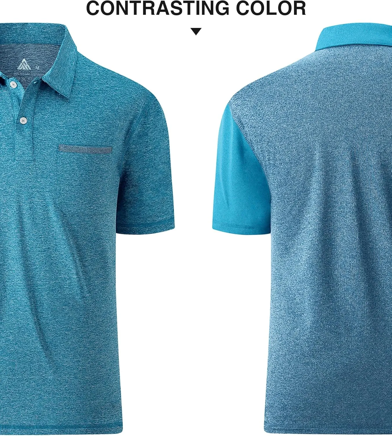 SWISSWELL Polo Shirts for Men with Pocket Short Sleeve Lightweight Performance Golf Shirt Mesh Summer Casual Shirt